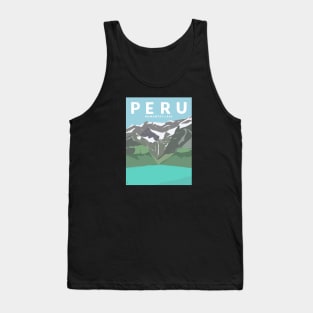 Humantay Lake, Peru Travel Poster Tank Top